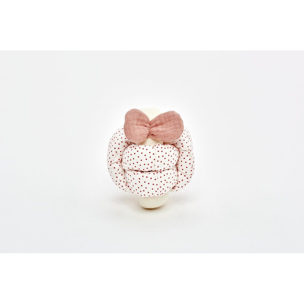 KNOT BALL mit Glocke rosé