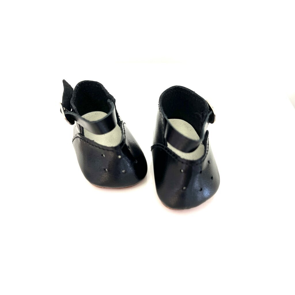 Spangenschuhe schwarz 47 cm (geschäumte Puppen)
