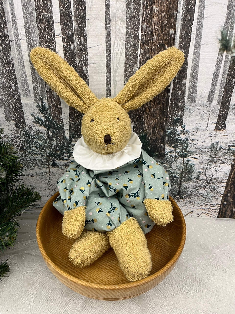 UNIKAT Weihnachtshase in der Plätzchenschale