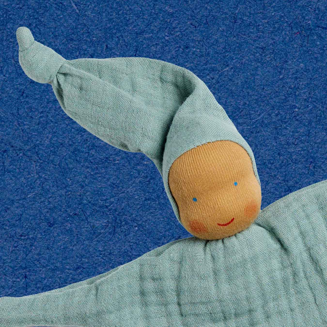 Waldorfwichtel klein turquoise