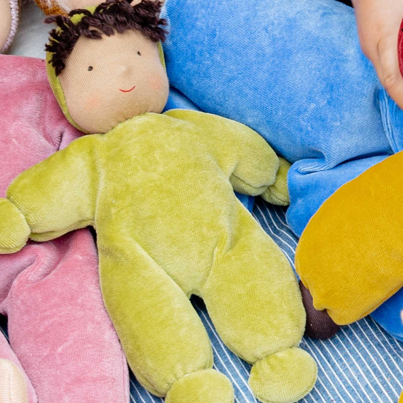 Waldorfpuppe LOLO moos